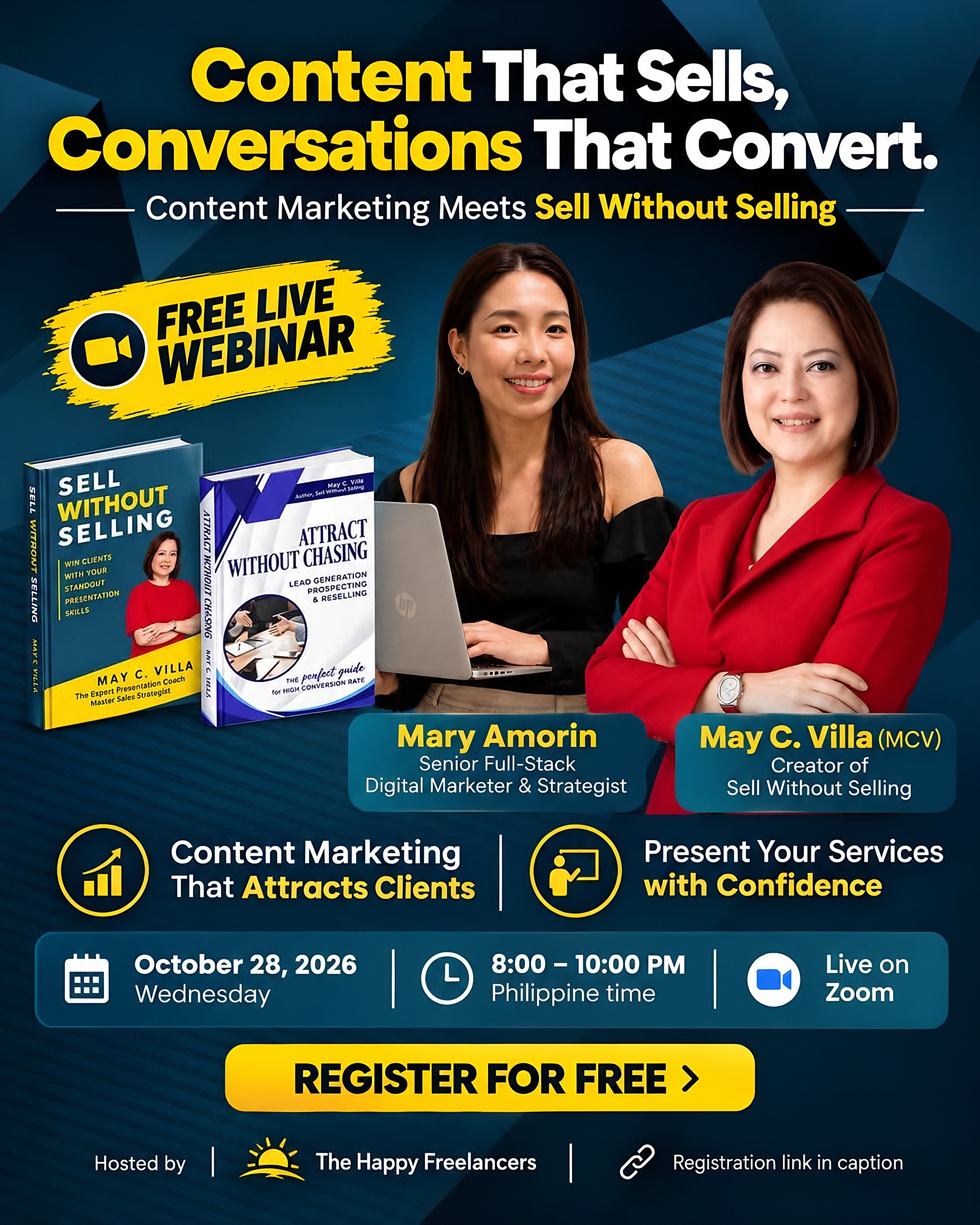 Content to Conversation Webinar poster